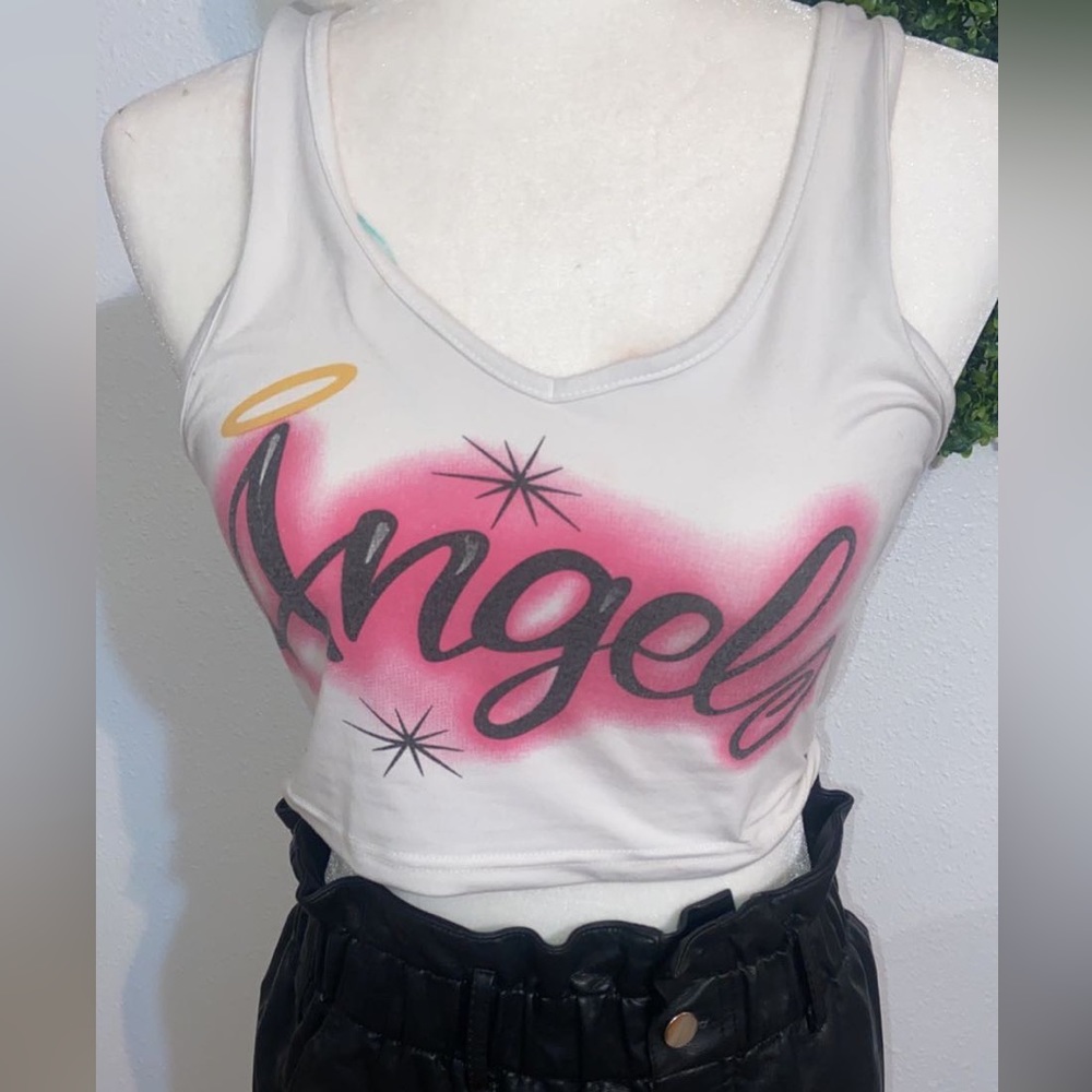 Graphic crop top